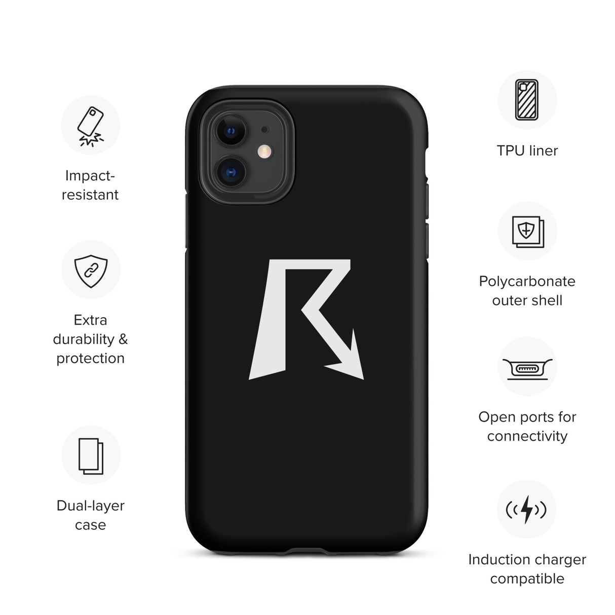 R Logo (W) - Tough Case for iPhone®