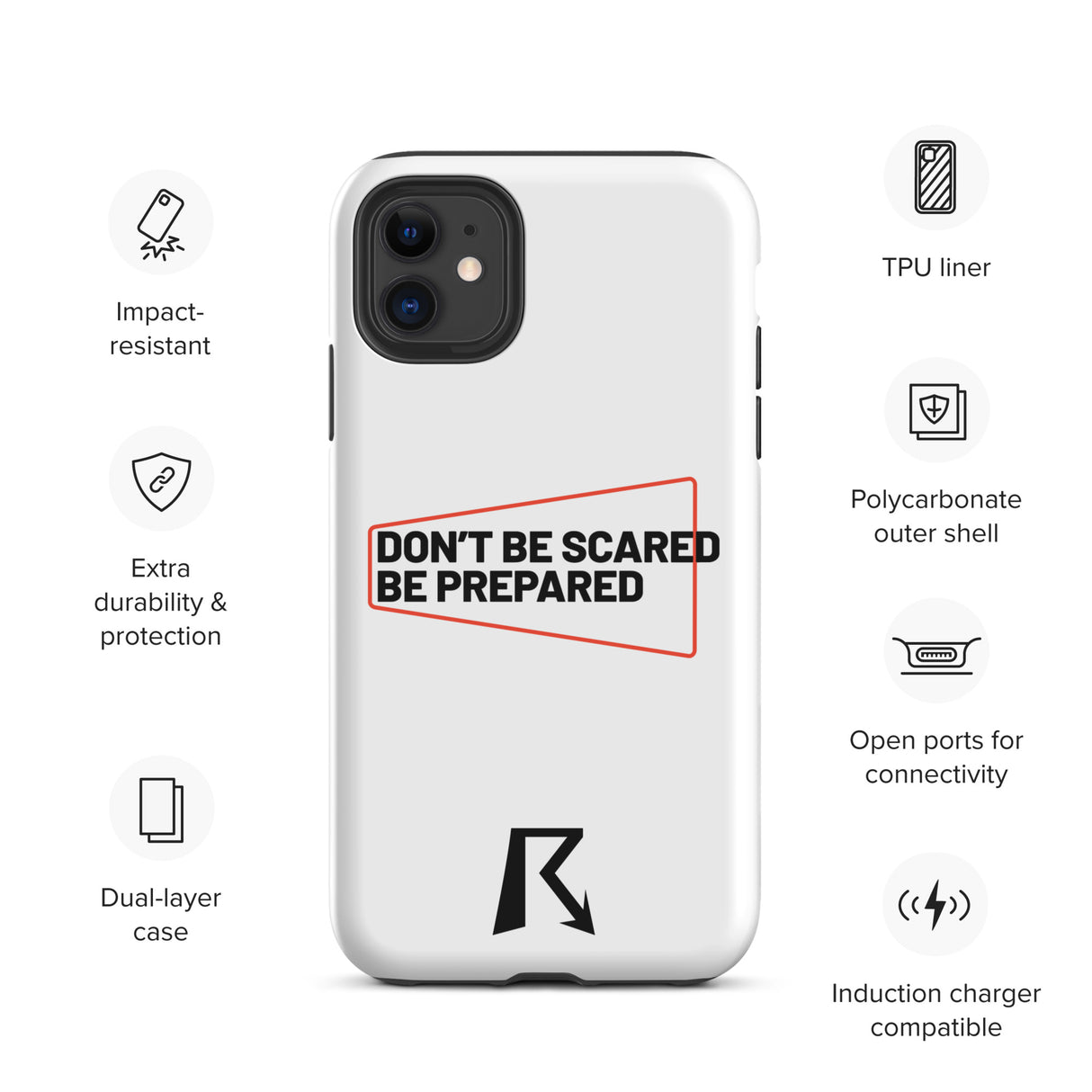 Don't Be Scared (B) - Tough Case for iPhone®
