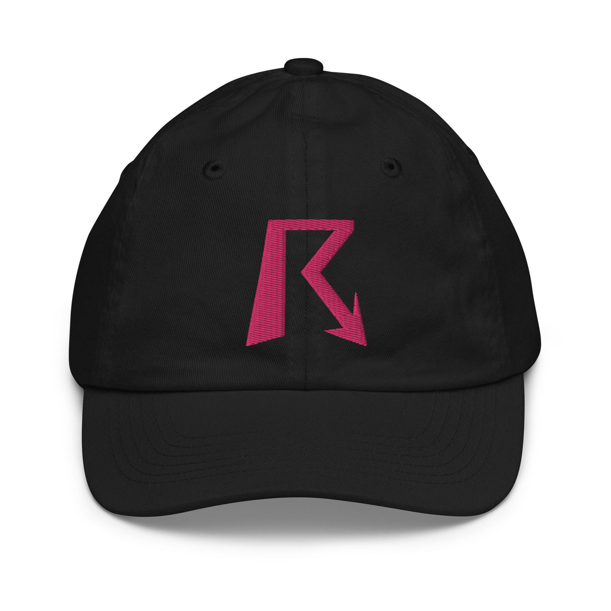 R Logo - Youth Baseball Cap - Pink