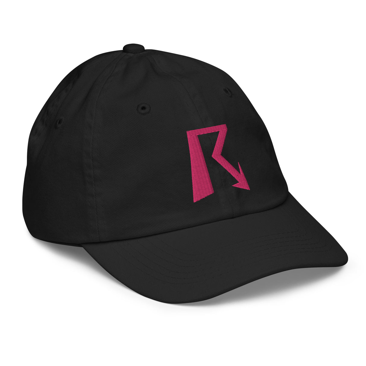 R Logo - Youth Baseball Cap - Pink