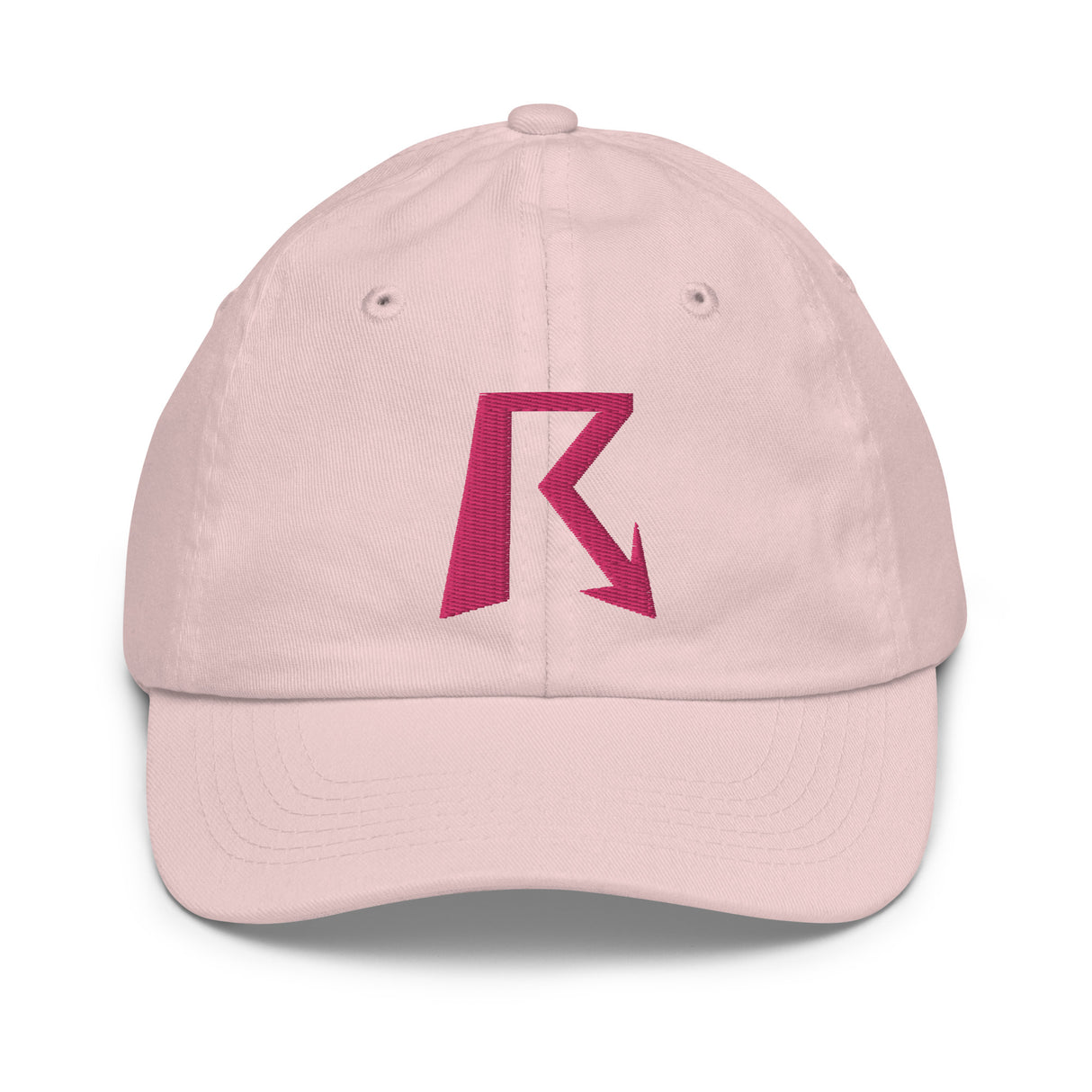 R Logo - Youth Baseball Cap - Pink