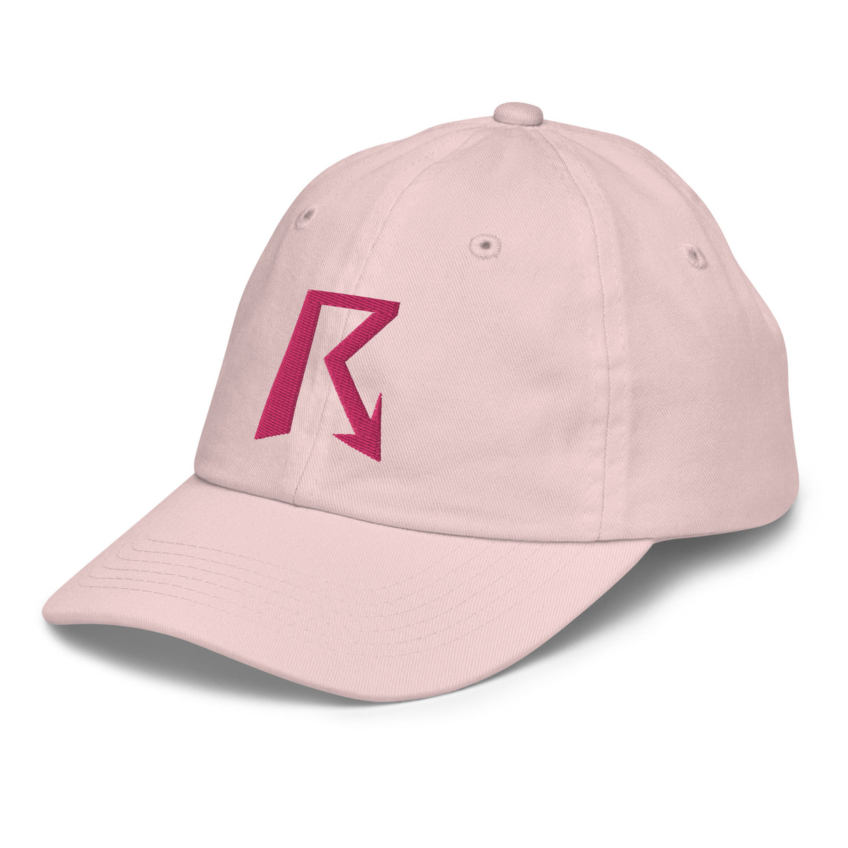 R Logo - Youth Baseball Cap - Pink