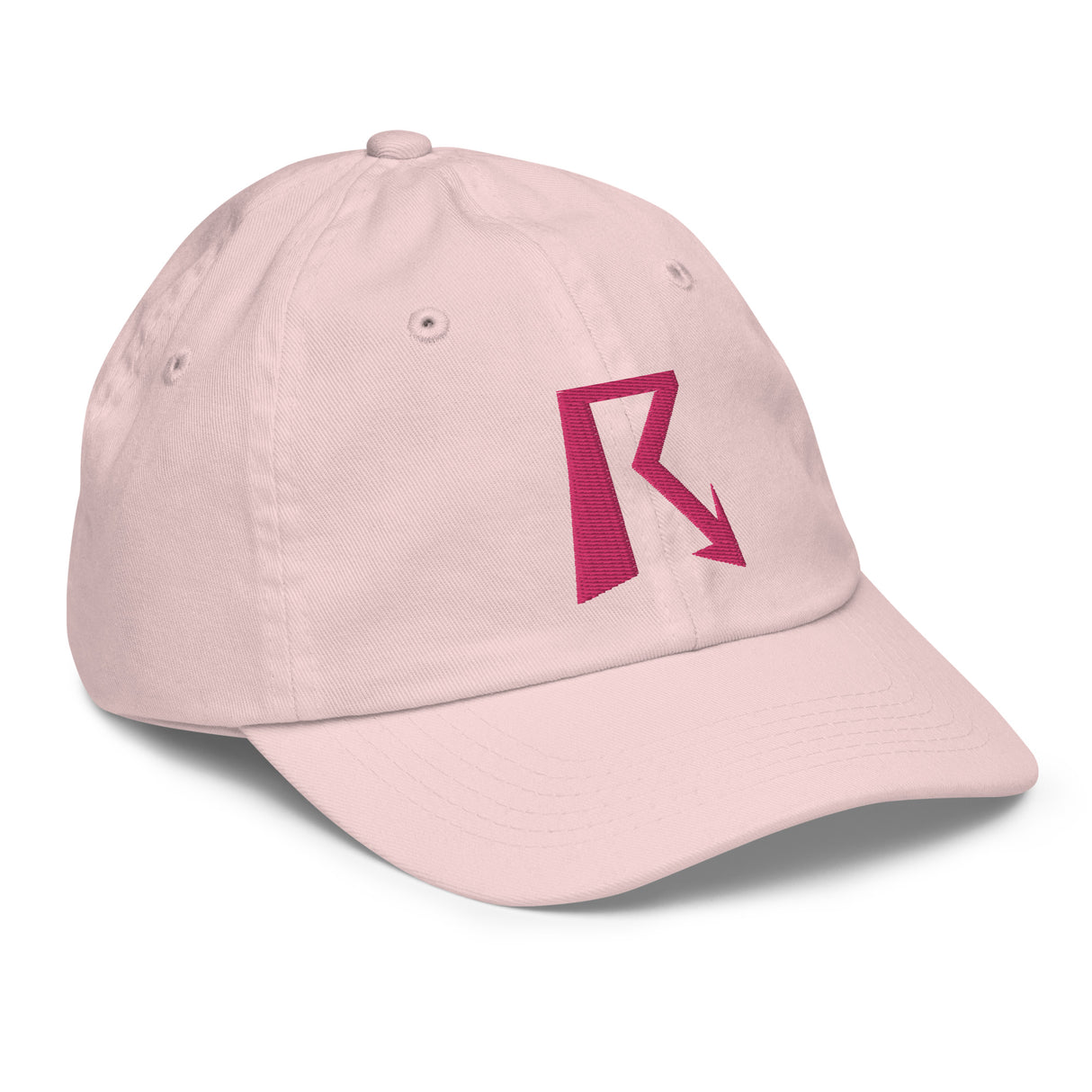 R Logo - Youth Baseball Cap - Pink