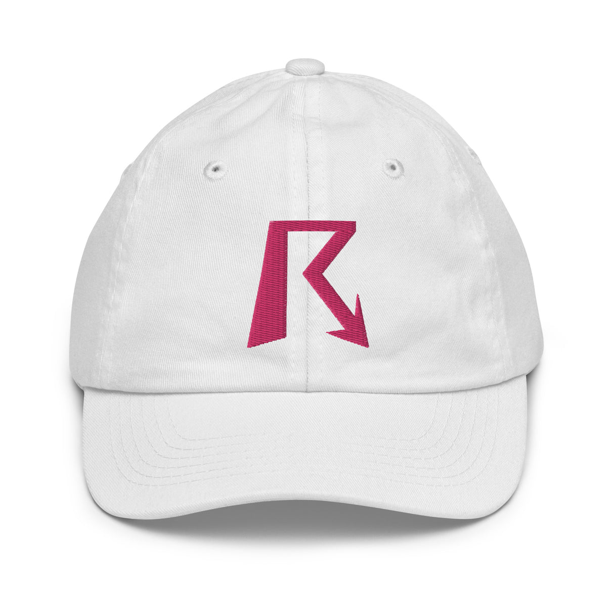 R Logo - Youth Baseball Cap - Pink