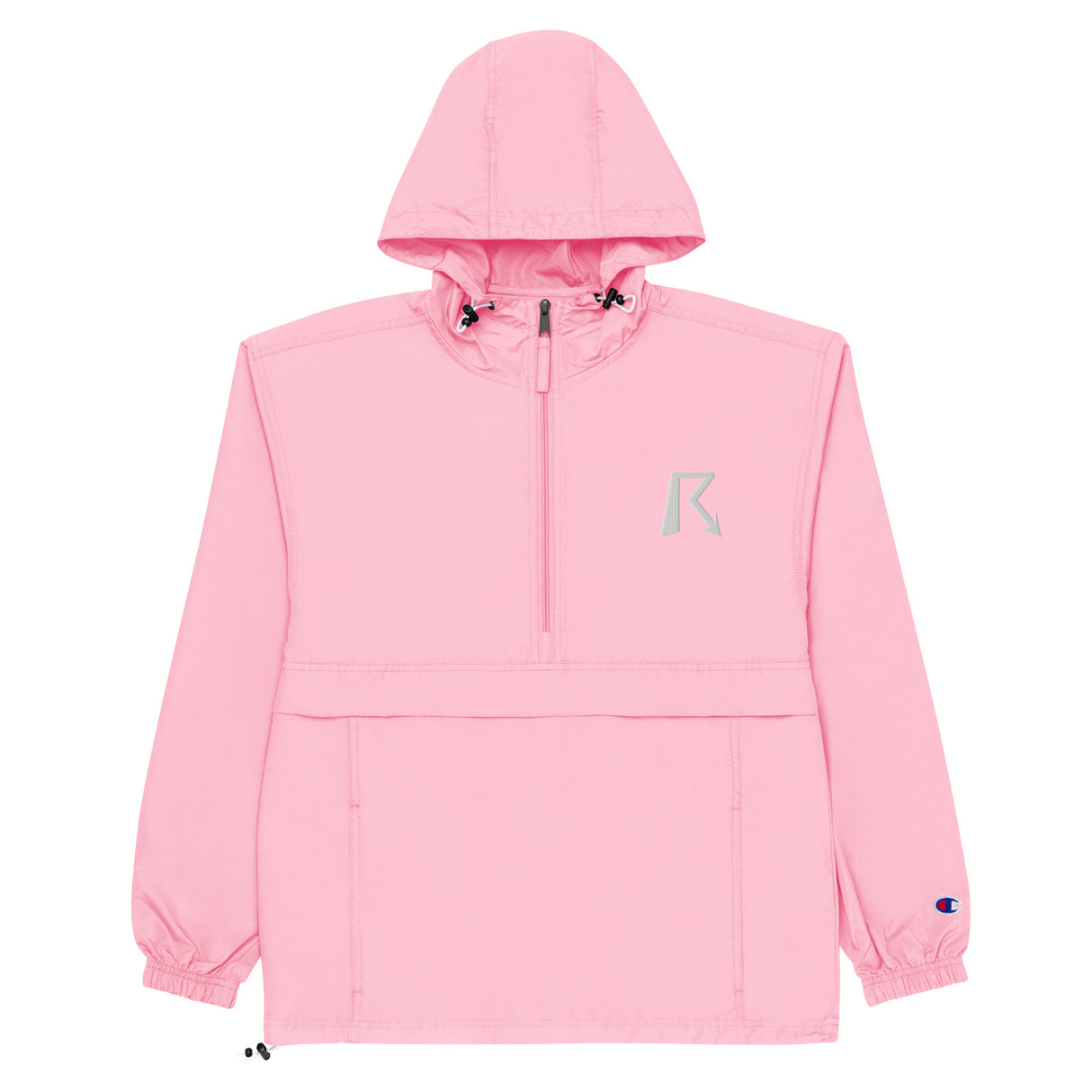 R Logo Embroidered Champion Packable Jacket