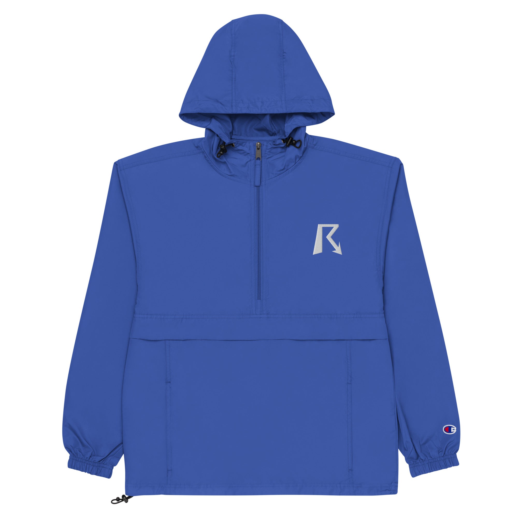 R Logo Embroidered Champion Packable Jacket