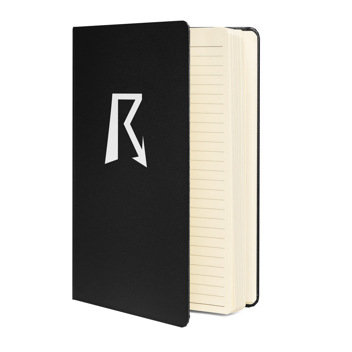 R Logo (W) - Hardcover Bound Notebook