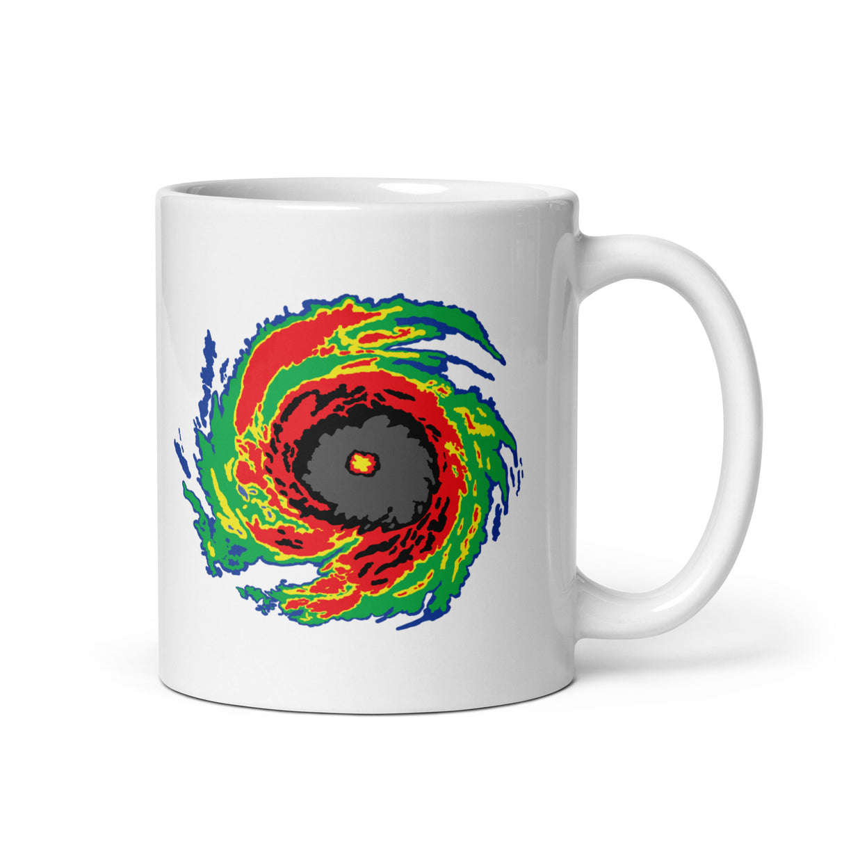 Hurricane White Glossy Mug