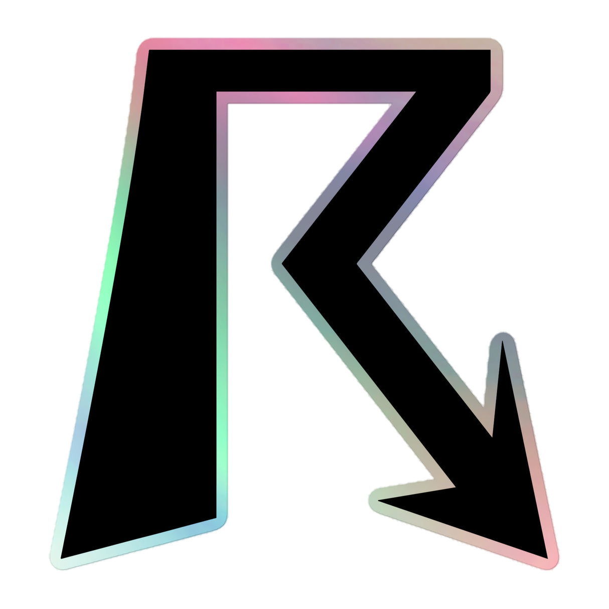 R Logo - Holographic Stickers