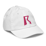 R Logo - Youth Baseball Cap - Pink