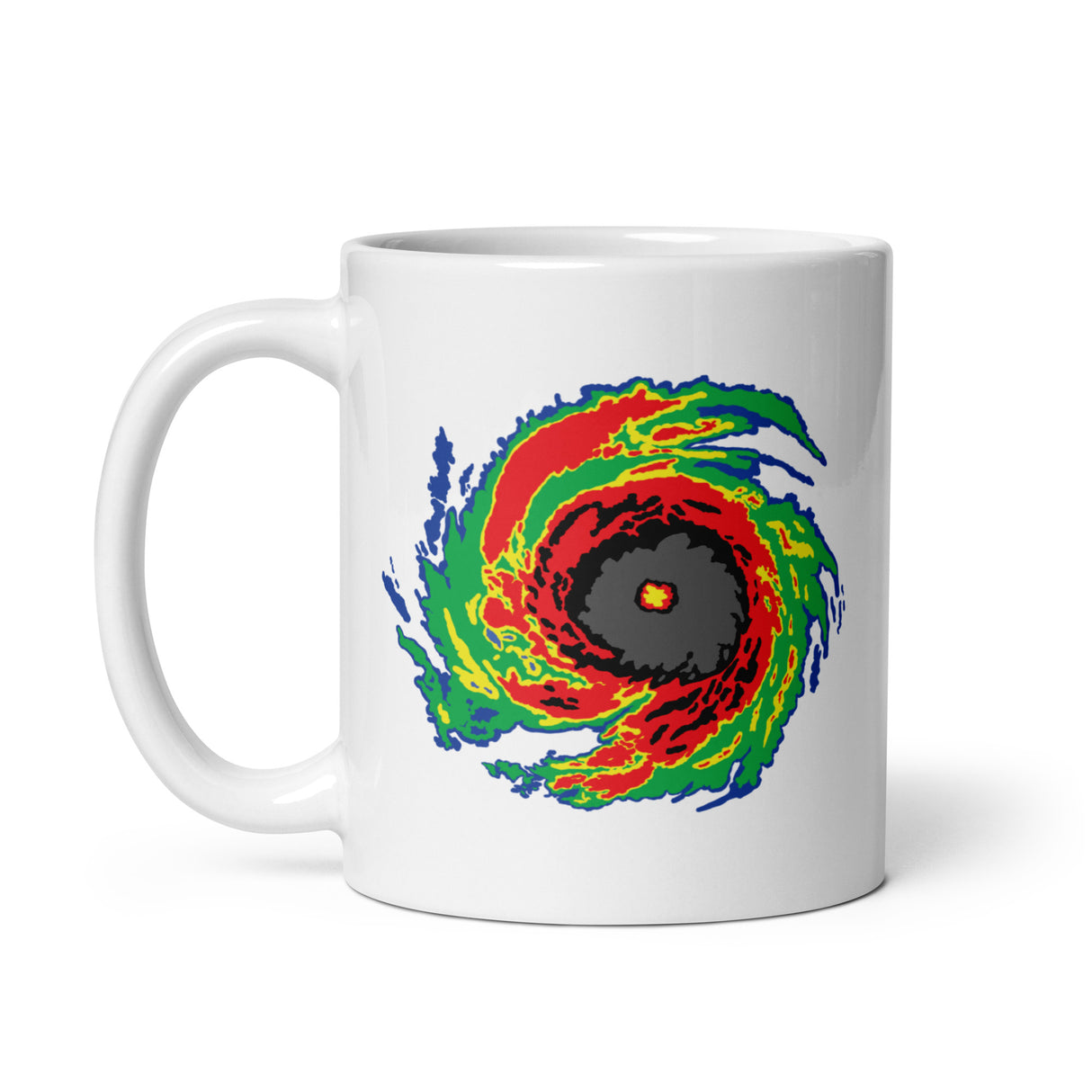 Hurricane White Glossy Mug